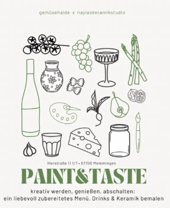 Paint & Taste in der Gemüsehalde Memmingen