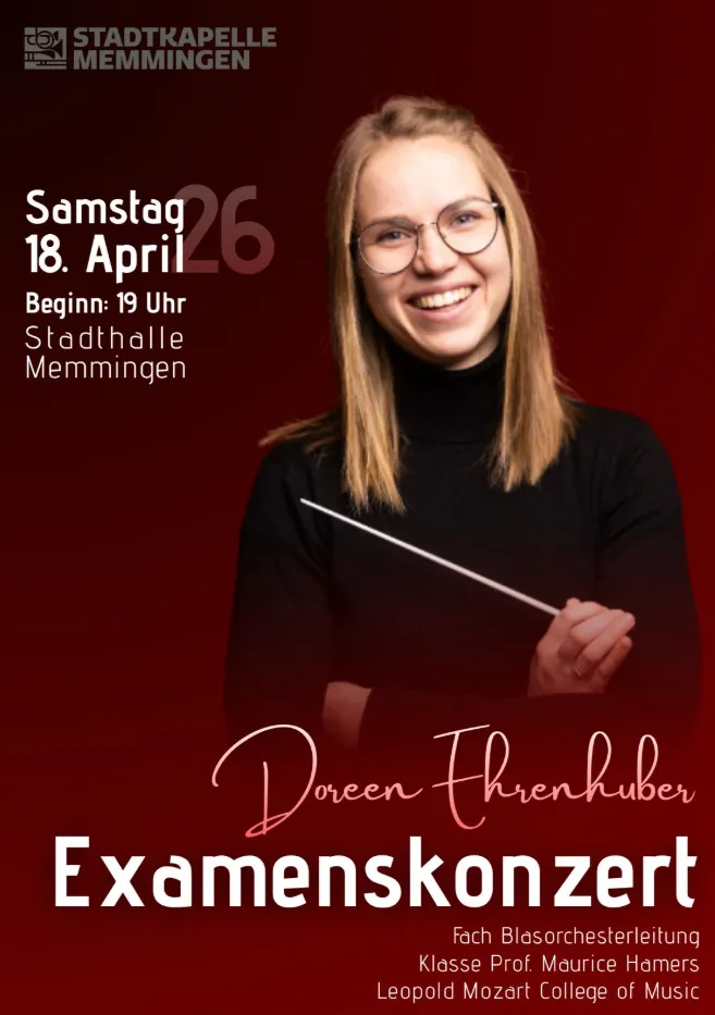 Examenskonzert mit der Stadtkapelle Memmingen