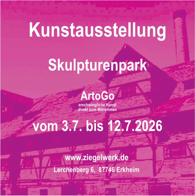 Kunst im Skulpturenpark des Ziegel-Werks in Erkheim