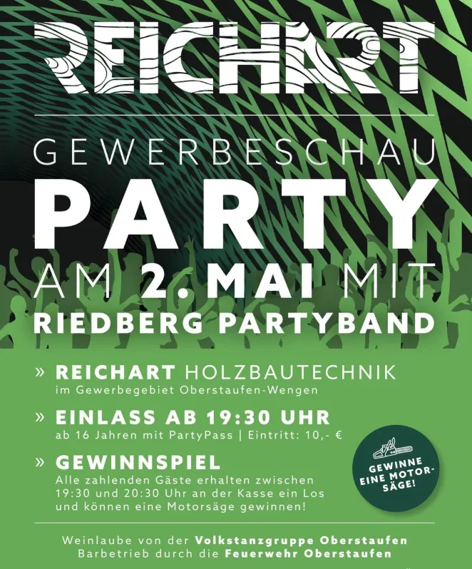 Gewerbeschau Party bei Reichart Holzbautechnik