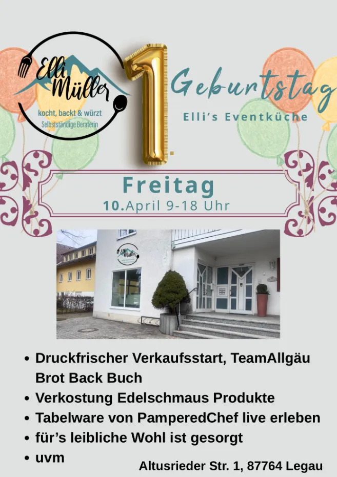 1. Geburtstag, Elli‘s Eventküche