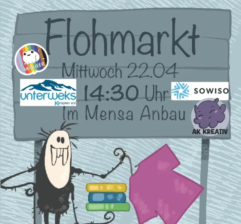 Flohmarkt auf dem Campus der Hochschule Kempten