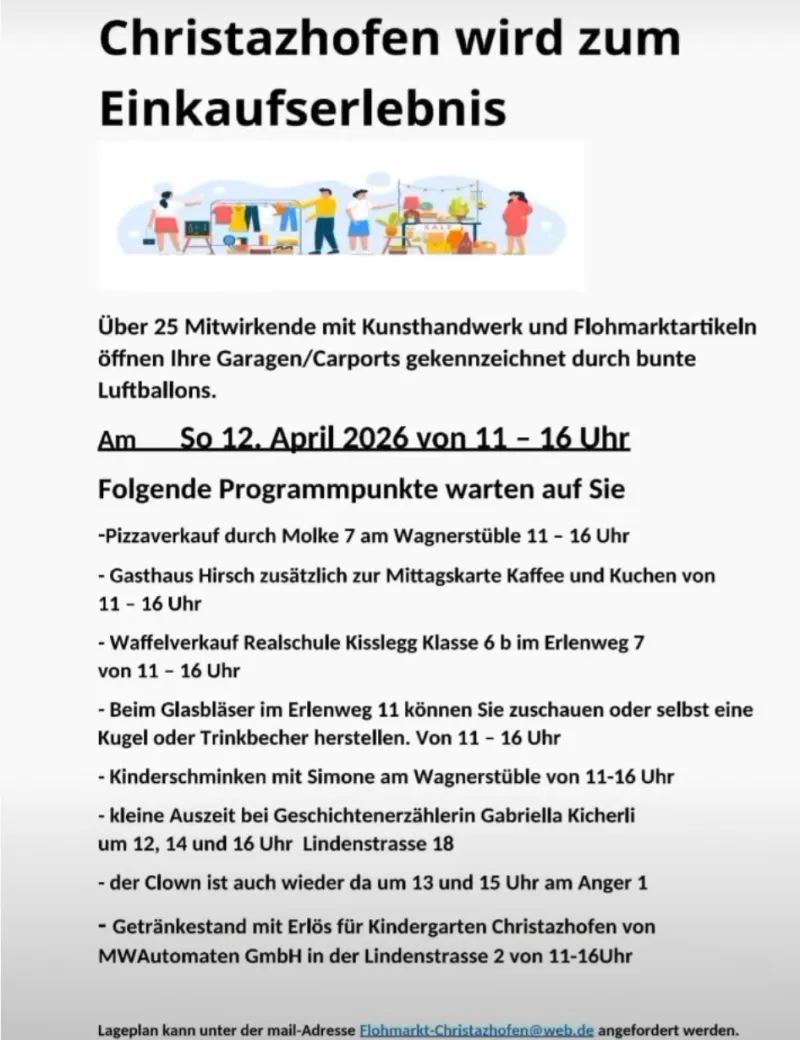 Einkaufserlebnis in Christazhofen