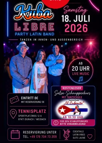 Kuba Libre Partyband in Weidach