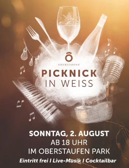 Picknick in Weiß in Oberstaufen