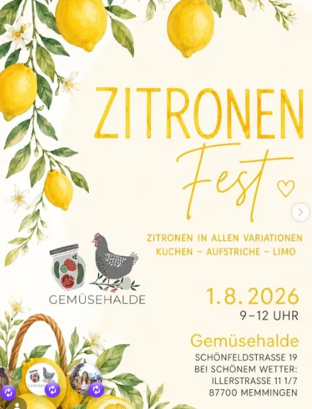 Zitronenfest in der Gemüsehalde Memmingen