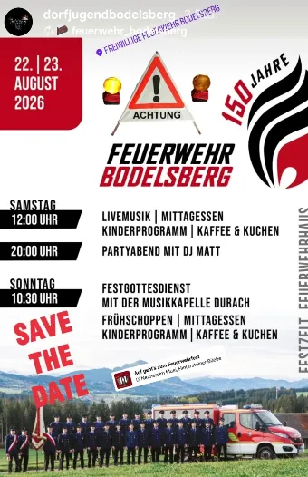 150 Jahre Feuerwehr Bodelsberg