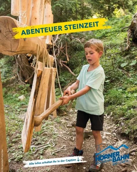 Abenteuer Steinzeit an der Hörnerbahn Bolsterlang