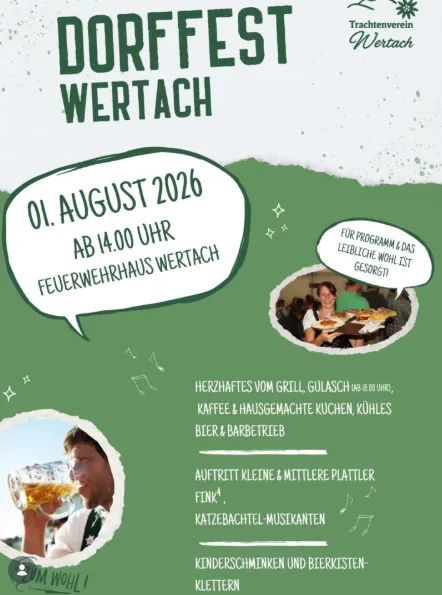 Dorffest am Feuerwehrhaus Wertach