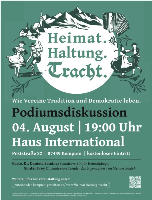 Heimat.Haltung.Tracht - Podiumsdiskussion