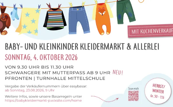 Baby- und Kleinkinder-Kleidermarkt in Pfronten