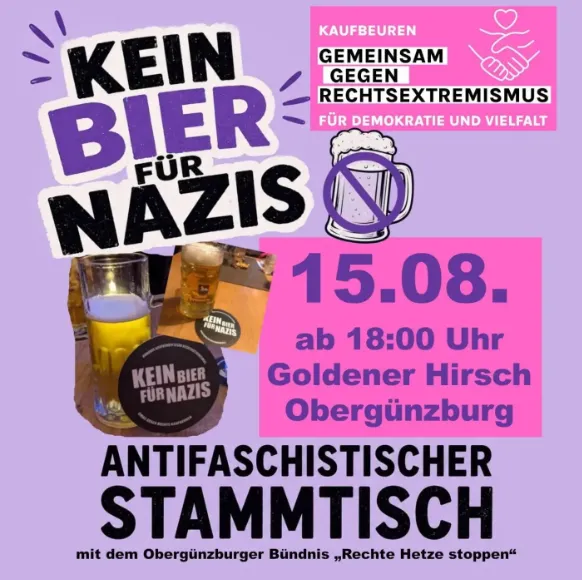 Antifaschistischer Stammtisch in Obergünzburg