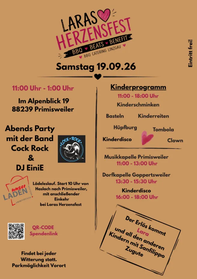 Laras Herzensfest in Wangen-Primisweiler