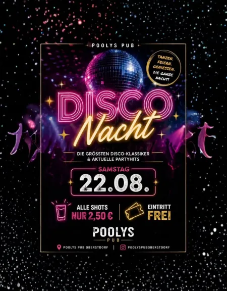 Disco Nacht im Poolys Pub Oberstdorf