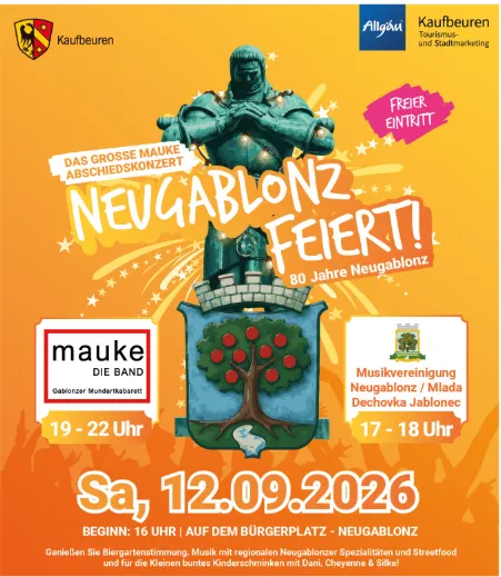 Neugablonz feiert auf dem Bürgerplatz