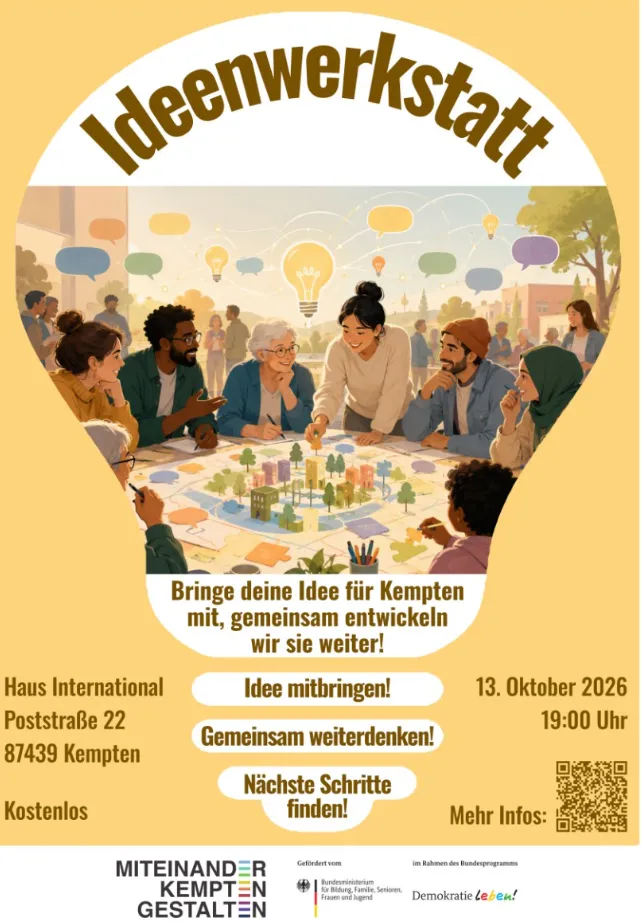 Ideenwerkstatt im Haus International Kempten