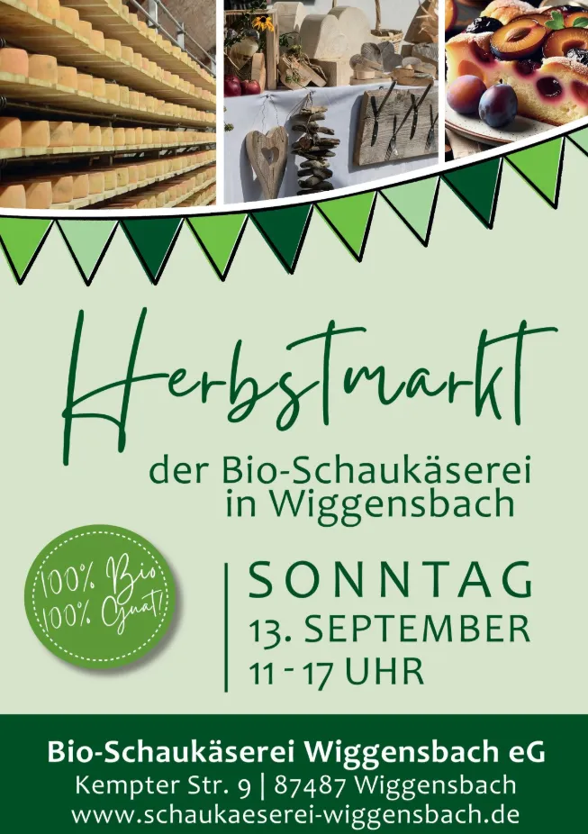 Herbstmarkt in der Bio-Schaukäserei Wiggensbach
