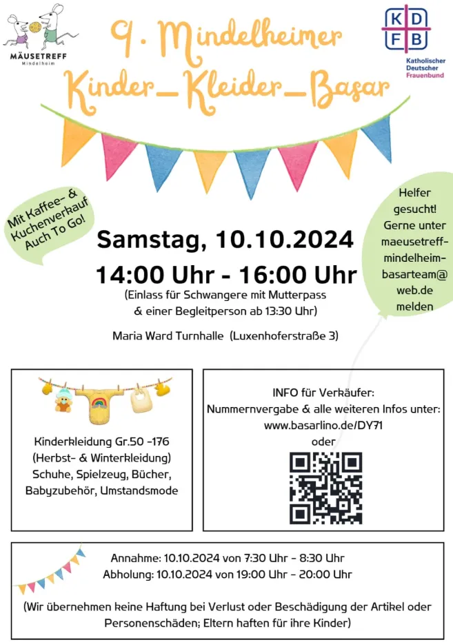 9. Mindelheimer Kinder-Kleider-Basar
