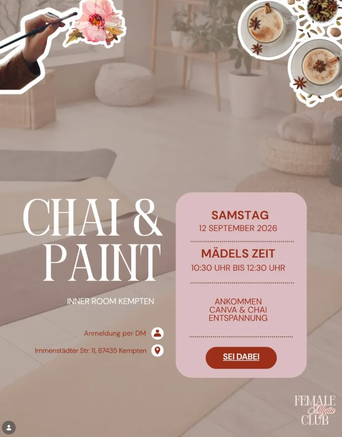 Chai & Paint im Inner Room Kempten