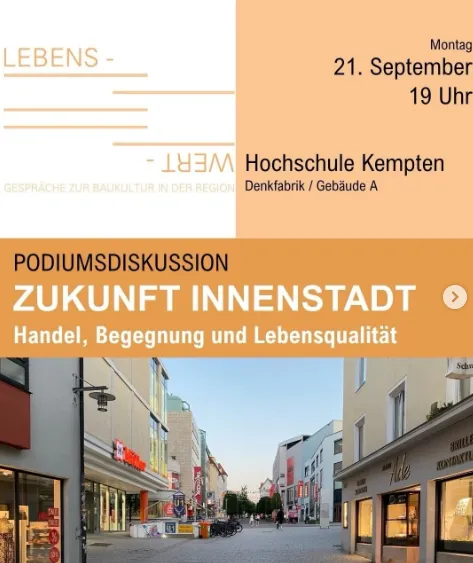 Zukunft Innenstadt an der Hochschule Kempten