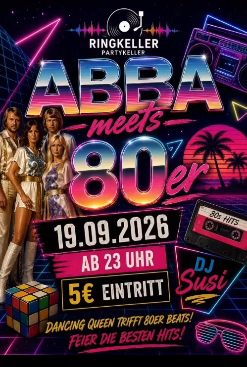 ABBA meets 80er im Ringkeller Kaufbeuren