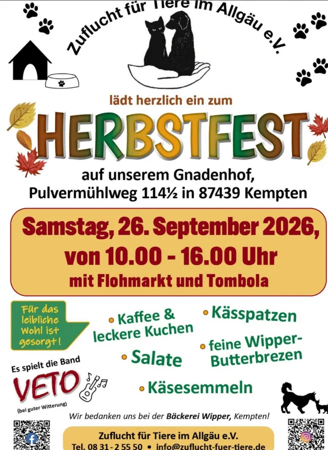 Herbstfest auf dem Gnadenhof in Kempten