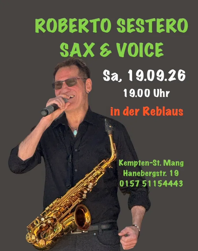 Roberto Sestero in der Reblaus in Kempten