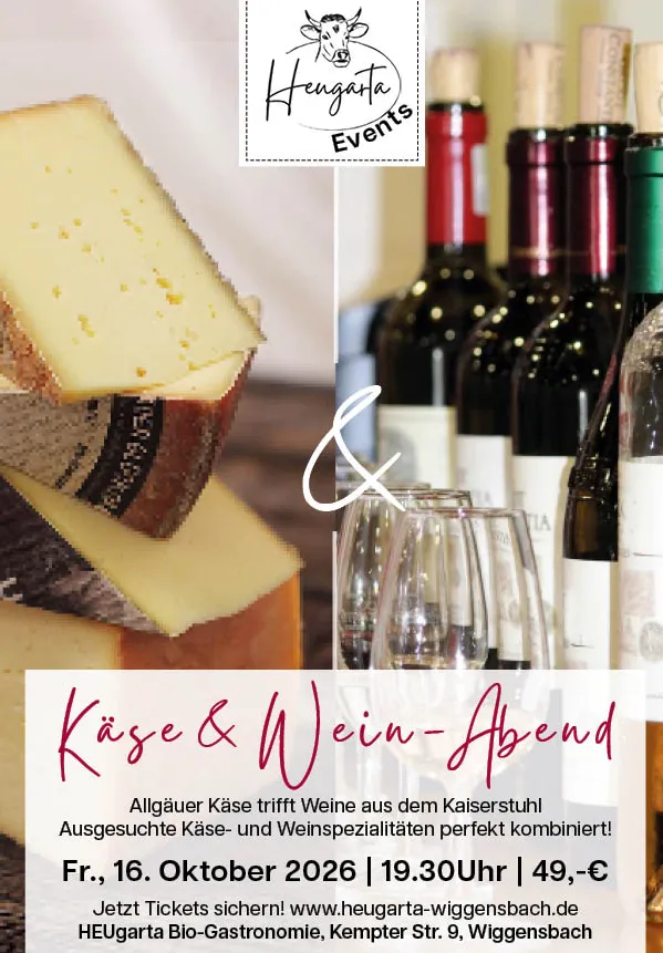 Käse & Wein-Abend in Wiggensbach