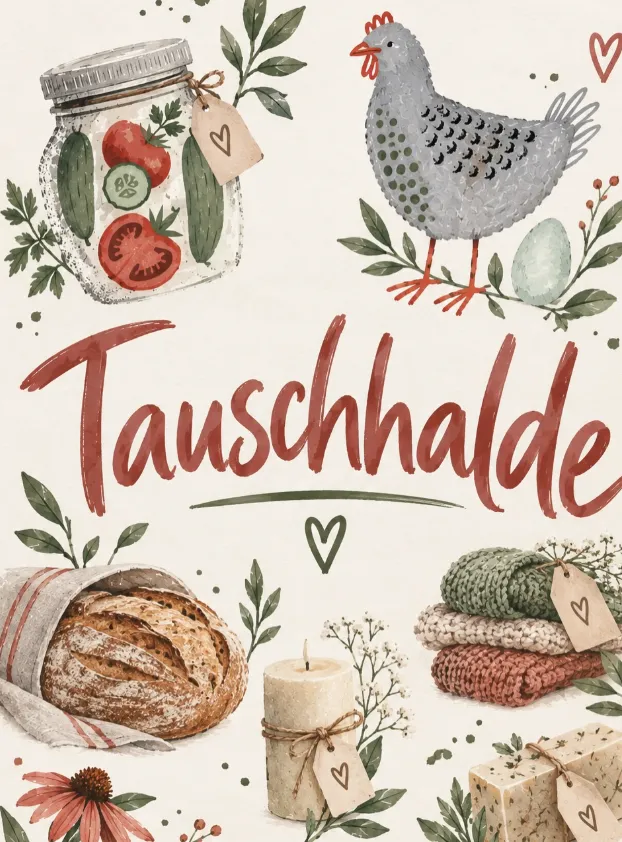 Tauschhalde in der Gemüsehalde Memmingen