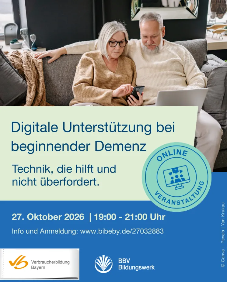 Digitale Unterstützung bei Demenz - online