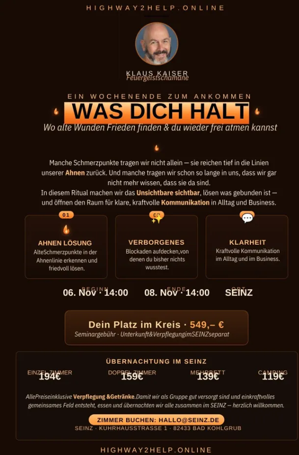 „Was Dich hält“ im SEINZ in Bad Kohlgrub