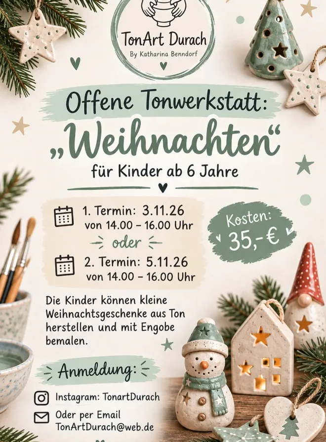 Offene Tonwerkstatt in Durach