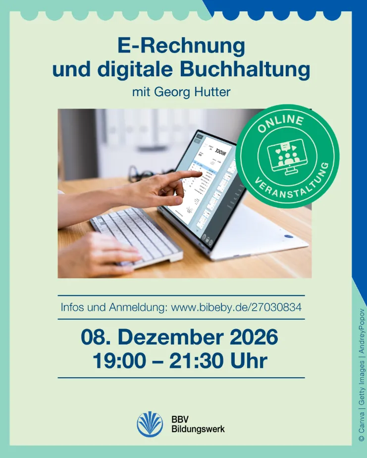 E-Rechnung und digitale Buchhaltung online