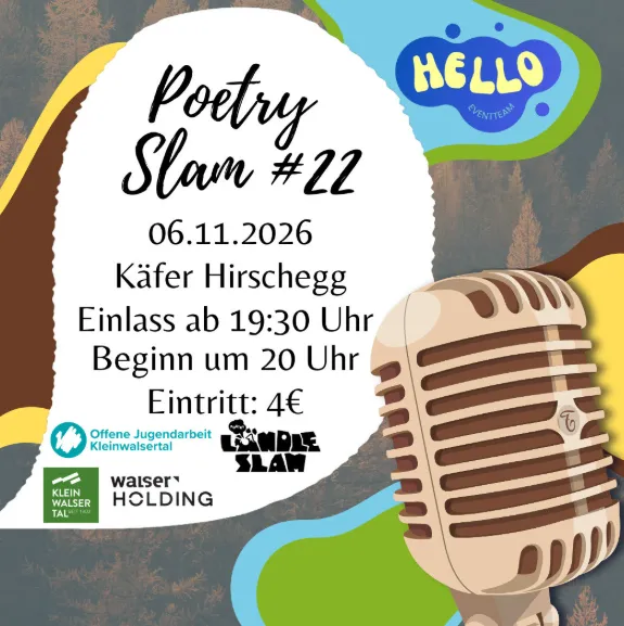 Poetry Slam im Käfer in Hirschegg