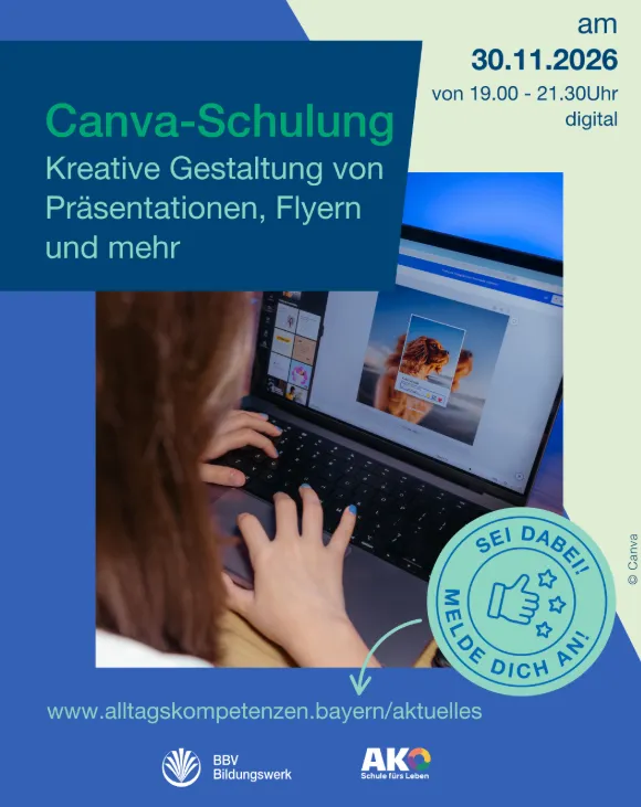 Kreative Gestaltung - Canva Schulung - online