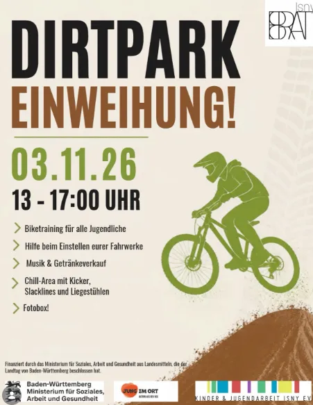 Dirtpark-Einweihung in Isny