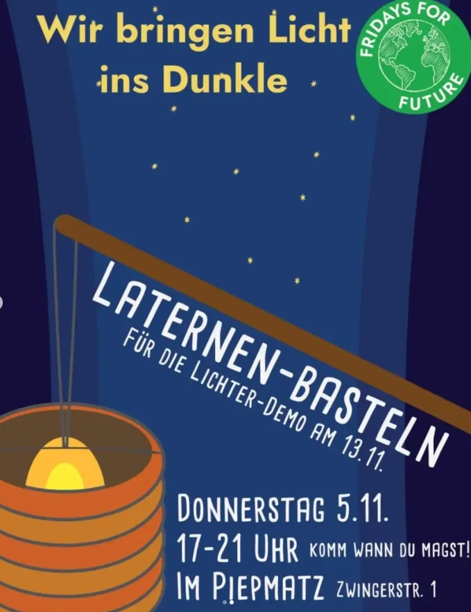 Laternenbasteln im Piepmatz in Kempten