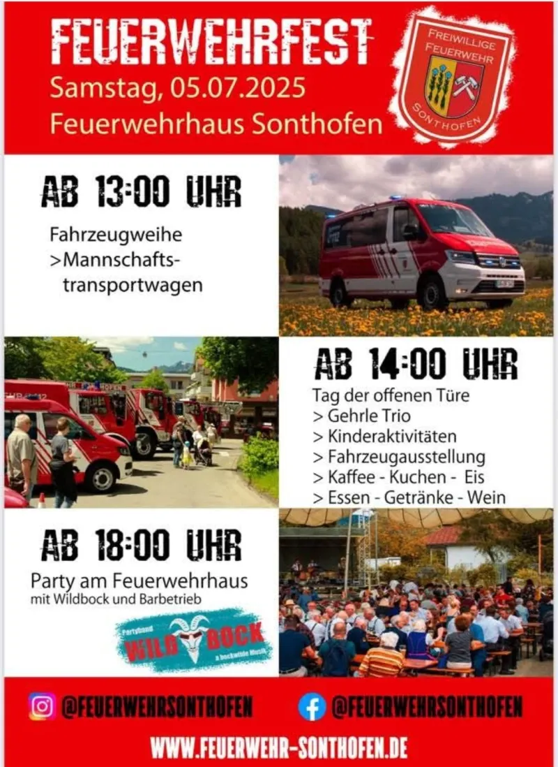 Feuerwehrfest am Feuerwehrhaus Sonthofen