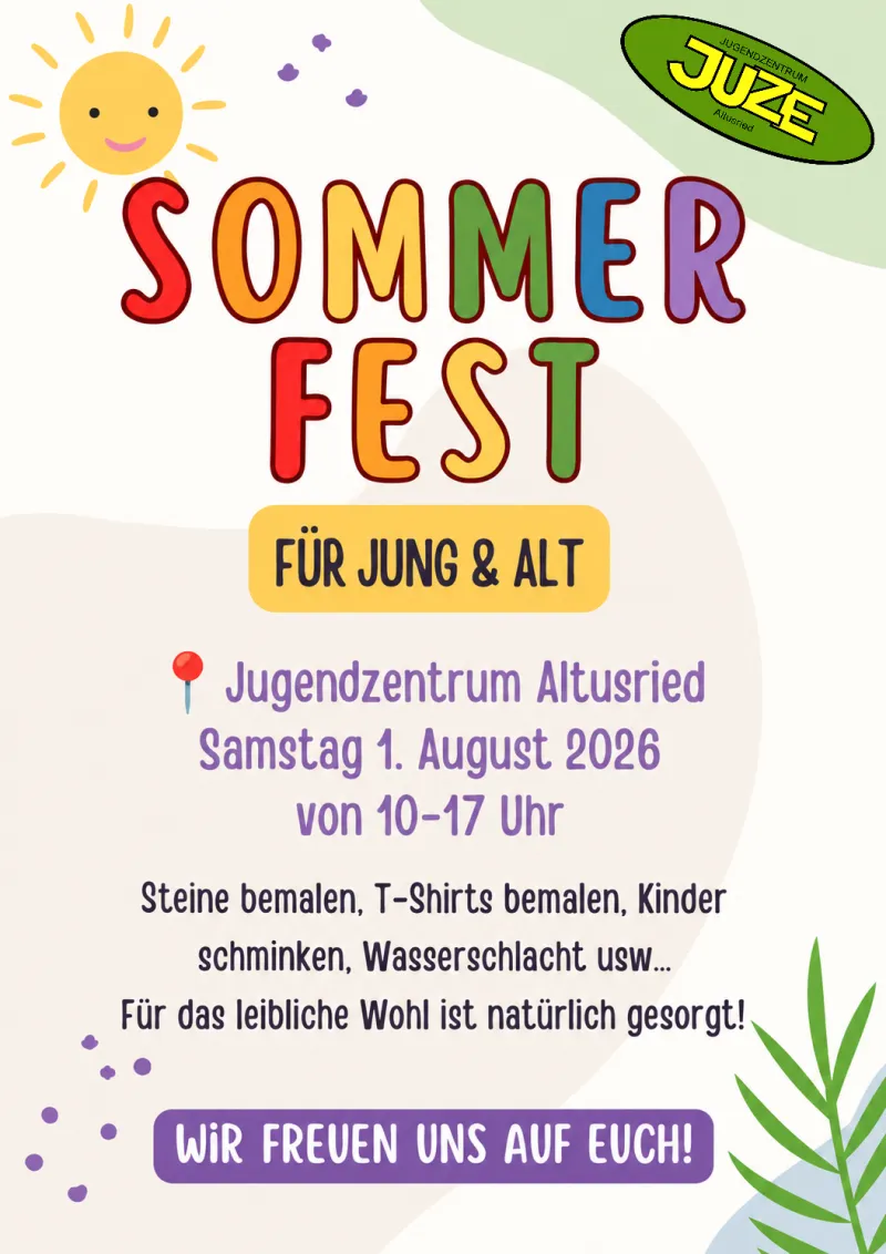 Sommerfest im JUZE Altusried