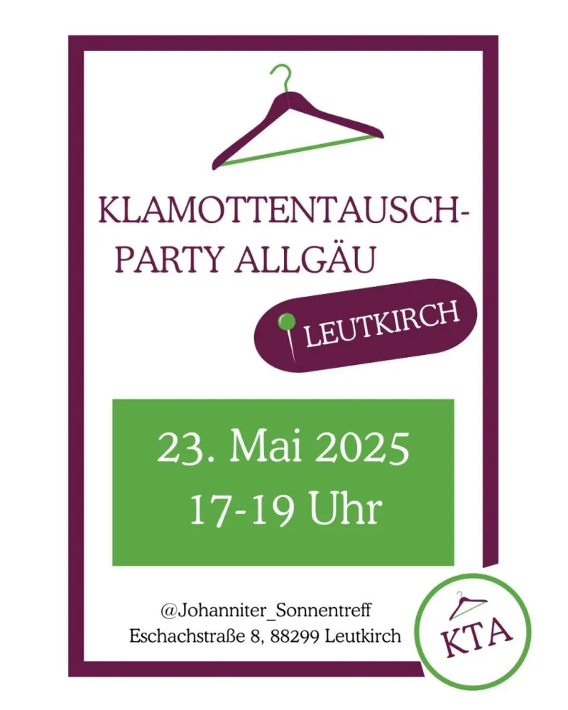 Klamottentauschparty im Sonnentreff Leutkirch