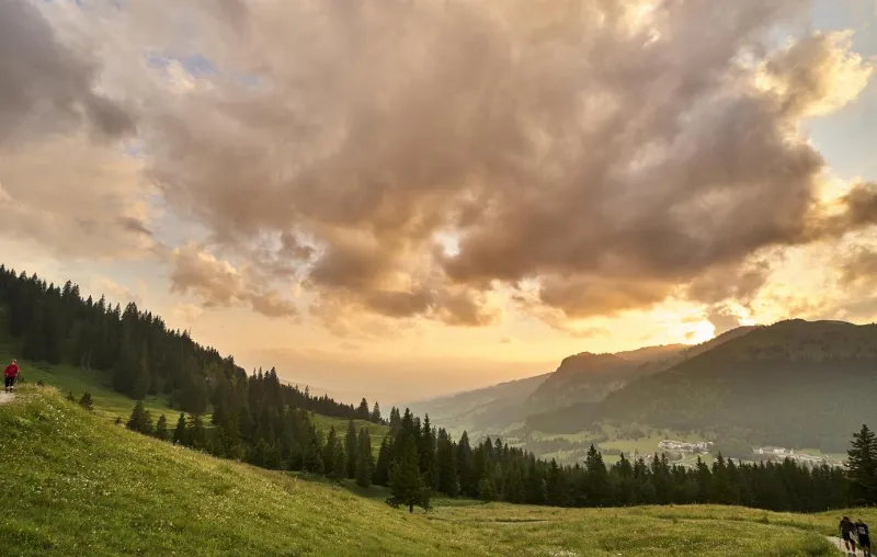 Sonnenuntergangsfahrt an der Wiedhagbahn Iseler/Oberjoch