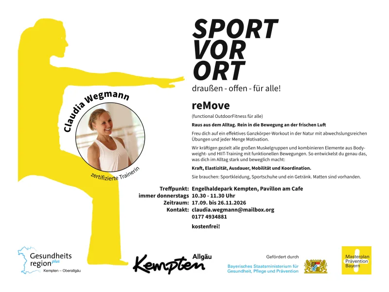 reMove Outdoor-Fitness im Engelhaldepark Kempten