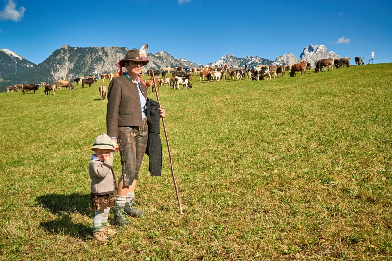 Almabtrieb in Schattwald