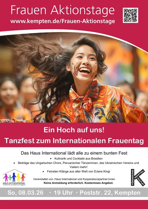 Tanzfest zum Internationalen Frauentag in Kemptn