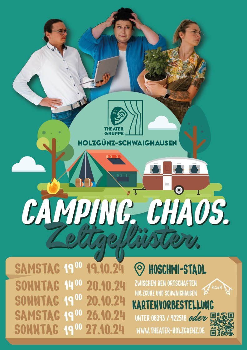 Theaterstück 'Camping. Chaos. Zeltgeflüster' in Holzgünz