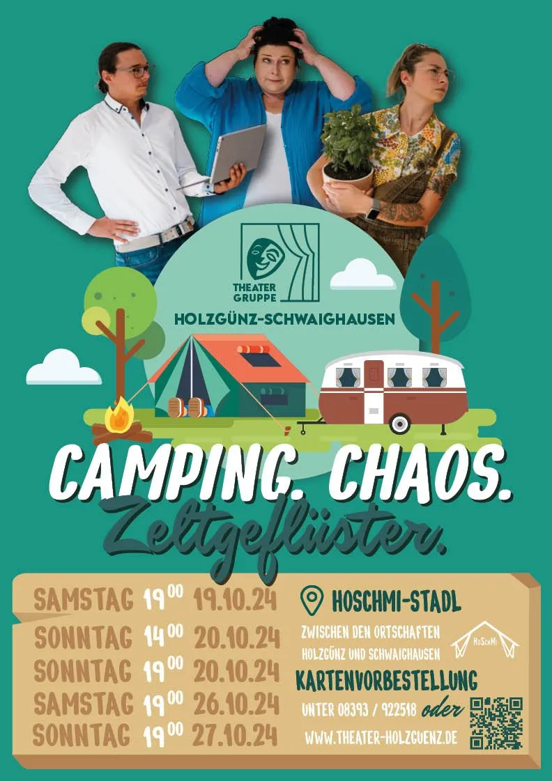 Theaterstück "Camping. Chaos. Zeltgeflüster" in Holzgünz