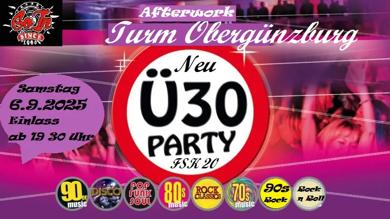 Afterwork 30 Plus Minus Party