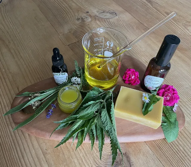 Heilsalbe Kräuterworkshop in der Rapunzel Welt Legau