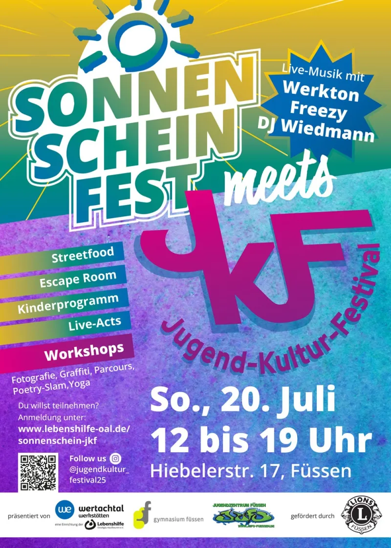 Sonnenscheinfest & Jugend-Kultur-Festival in Füssen