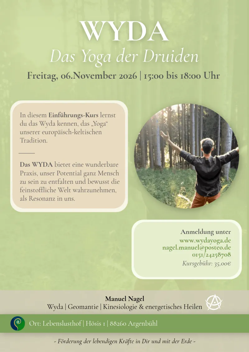 Wyda – Das Yoga der Druiden in Argenbühl